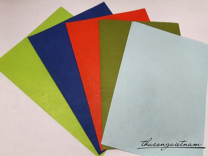 Vải nỉ bộ 5 tấm 21x30cm